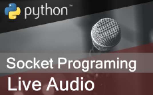 How to send and receive live audio using socket programming in Python