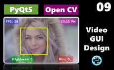 PytQt5 GUI design and Video processing with OpenCV
