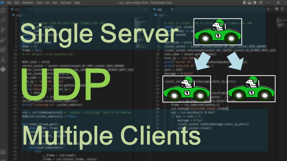 UDP Single server to multiple clients