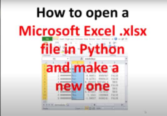 How to read and write in xlsx file using python